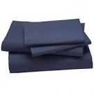 1000TC EGYPTIAN COTTON NAVY BLUE PLATFORM VALANCE QUEEN SHEET