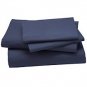 1000TC EGYPTIAN COTTON NAVY BLUE PLATFORM VALANCE QUEEN SHEET