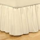 1000TC EGYPTIAN COTTON IVORY PLATFORM VALANCE QUEEN SHEET