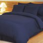 1000TC EGYPTIAN COTTON NAVY BLUE STRIPE QUEEN DUVET QUILT COVER SET