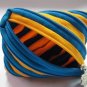 Yellow and Sky Blue Zipper Coin Purses / Wallets