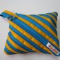 Yellow and Sky Blue Zipper Bag Handbag Purse