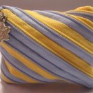 Yellow and Purple Zipper Coin Purses / Wallets