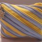 Yellow and Purple Zipper Coin Purses / Wallets