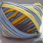 Yellow and Purple Zipper Coin Purses / Wallets