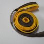 Yellow and Brown Zipper Bag Handbag Purse
