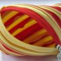 Red and Yellow Zipper Coin Purses / Wallets