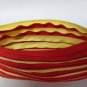 Red and Yellow Zipper Bag Handbag Purse