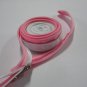 Pink and White Zipper Bag Handbag Purse
