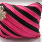 Pink and Black Zipper Coin Purses / Wallets