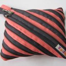 Pink and Black Zipper Bag Handbag Purse