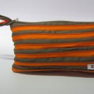 Orange and Brown Zipper Bag Handbag Purse