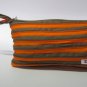 Orange and Brown Zipper Bag Handbag Purse