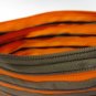 Orange and Brown Zipper Bag Handbag Purse