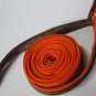 Orange and Brown Zipper Bag Handbag Purse