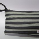 Grey and Black Zipper Bag Handbag Purse