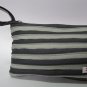 Grey and Black Zipper Bag Handbag Purse