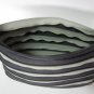 Grey and Black Zipper Bag Handbag Purse