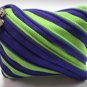 Green and Purple Zipper Coin Purses / Wallets