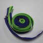 Green and Purple Zipper Bag Handbag Purse