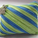 Green and Blue Zipper Coin Purses / Wallets