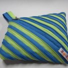 Green and Blue Zipper Bag Handbag Purse