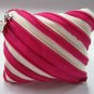 Dark Pink and Light Yellow Zipper Coin Purses / Wallets