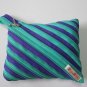 Dark Green and Purple Zipper Bag Handbag Purse