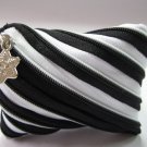 Black and White Zipper Coin Purses / Wallets