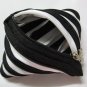 Black and White Zipper Coin Purses / Wallets