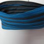 Black and Blue Zipper Bag Handbag Purse