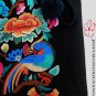 vivid bird and floral embroidered messenger bag, cute cross body bag for lady