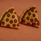 Pepperoni Pizza Earring Studs