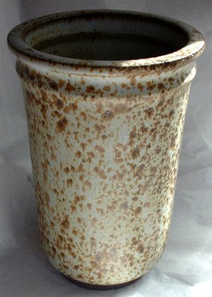HANDCRAFTED Studio VASE . Earthtones . Signed BERGTOLD