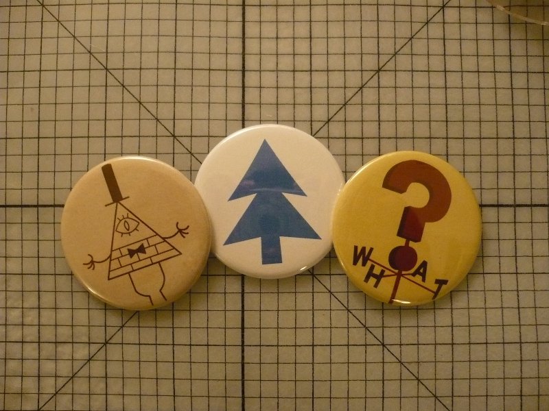 Gravity Falls Pins Set Of 3