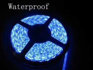 Blue 5M 300 LED 5050 SMD Flexible LED Light Strip 12V waterproof IP65