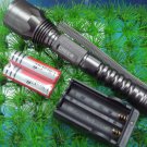 10W 500 Lumen CREE Q5 LED Torch Flashlight Torch+18650batteryX2+ ACcharger