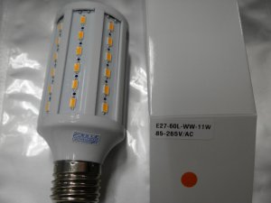 11W E27 60 LED SMD LED BULB 5730 Warm White 85-265V/AC #6