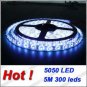 New 5M Waterproof Cool White 5050 SMD Flexible LED Strip Light 300 Leds 12V