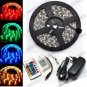 5M 5050 RGB Nonwaterproof Flexible Strip Light 300 LEDs+24Key IR+EU Power Supply