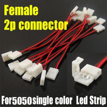 10PCS 10MM Line Width Connector For Single Color 5050 Led Strip light