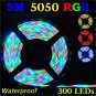 LED 5M 5050 RGB SMD Waterproof Flexible Strip 300 LED Light Car LED Lighting