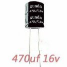30PCS,470UF 16V Electrolytic Capacitor Free Shipping 16v 47uf 