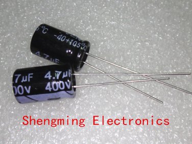 100pcs 4.7UF 400V Electrolytic Capacitors 8X12mm
