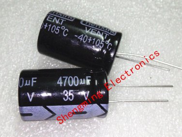10pcs 4700uF 35V Electrolytic Capacitor 18x30mm