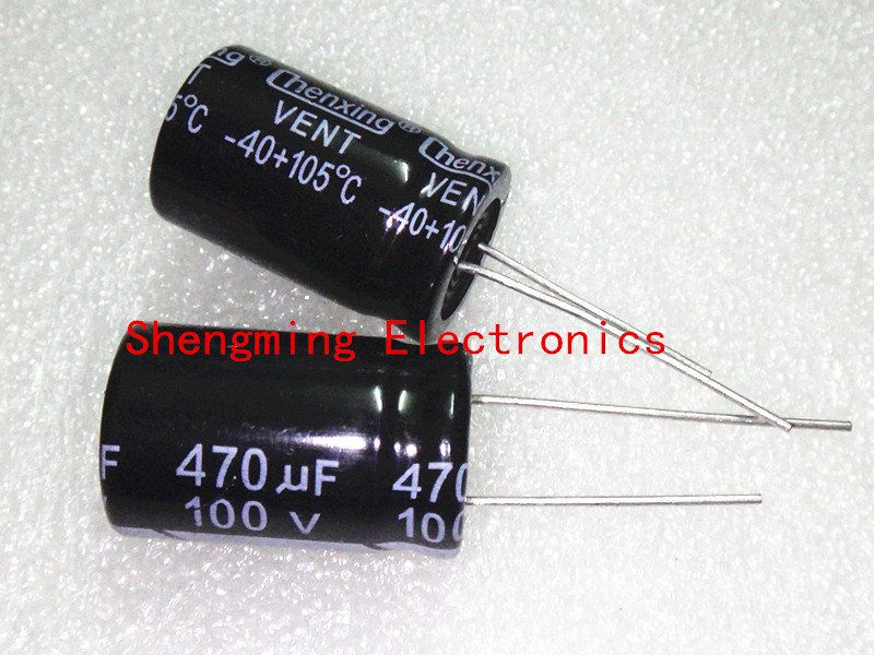 20PCS 100V 470UF Electrolytic Capacitor 16x25mm