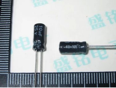 100PCS 25V 10UF 5*11mm DIP  Aluminum Electrolytic Capacitor