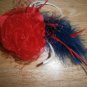 Red/white/blue  fascinator KIT with white base 2012