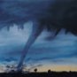 Original Landscape Tornado Oil Painting On Pre Stretched Canvas
