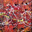 Original Abstract Acrylic Painting On Pre Stretched Canvas